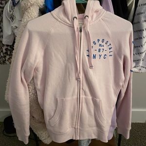 Aéropostale Women’s Zip Up Sweatshirt Pink 💖 Size Medium